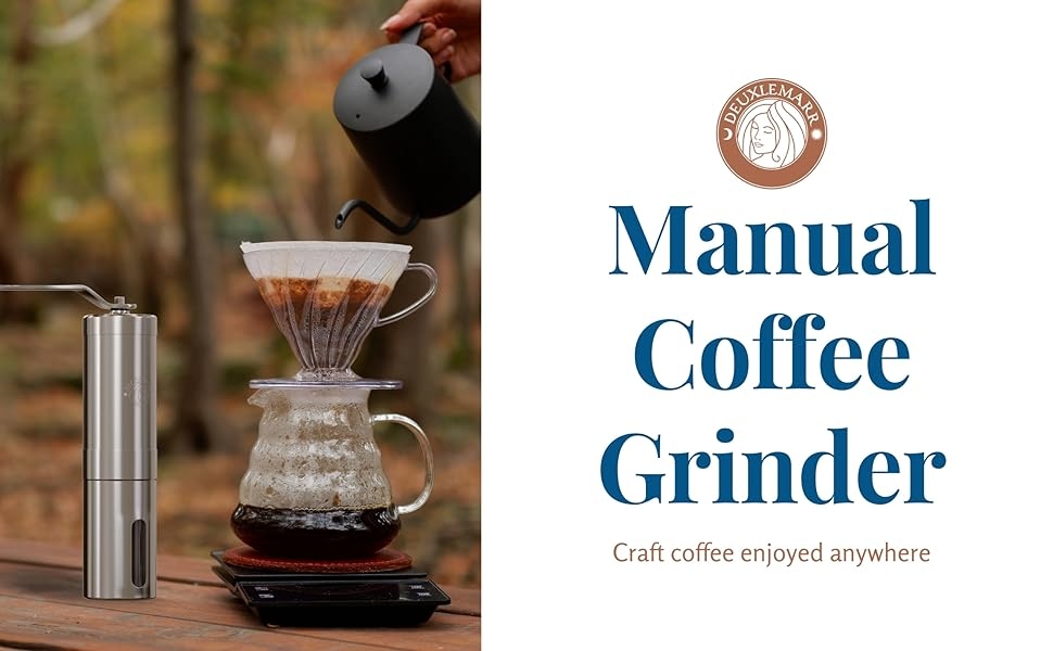 DEUXLEMARR HAND CRANK COFFEE GRINDER