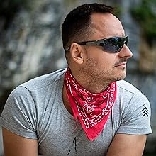 Every-ville 100% Cotton Bandanas for Men and Women, Cowboy Mens Head Bandannas Handkerchiefs