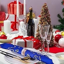 Royal Blue bandana holiday gifts for men women Chirstmas indoor decoration Hankdkerchief