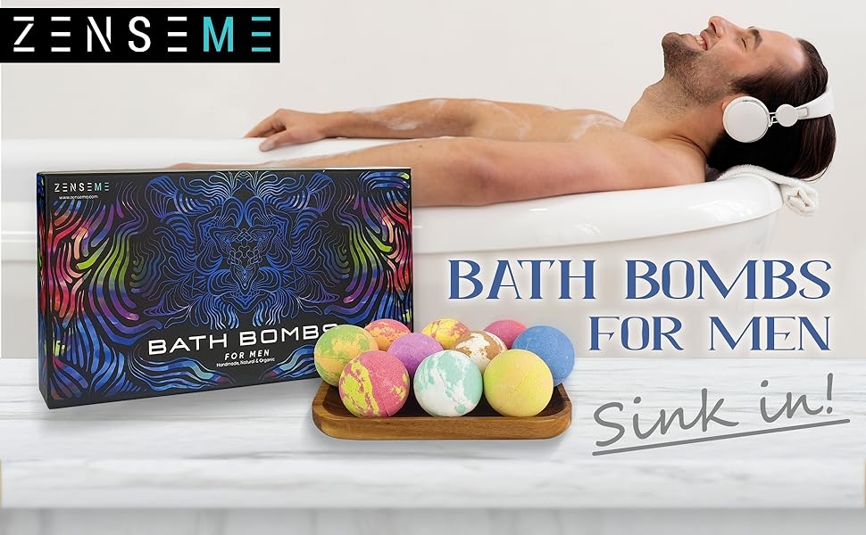 Bath bombs for men banner