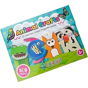 Craftikit Animal Crafts Paper Arts and Crafts Kit for Kids ages 3-8