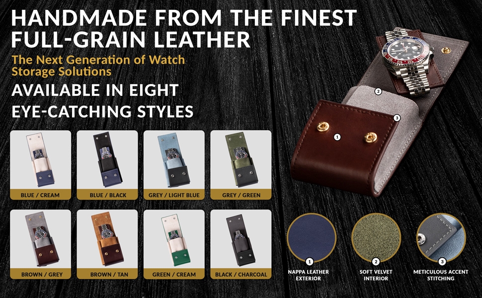 leather watch cases for men watch accessories