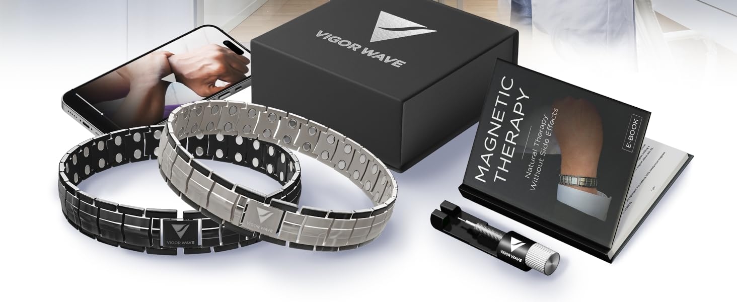 get rid of pain improve your performance magnetic therapy bracelet